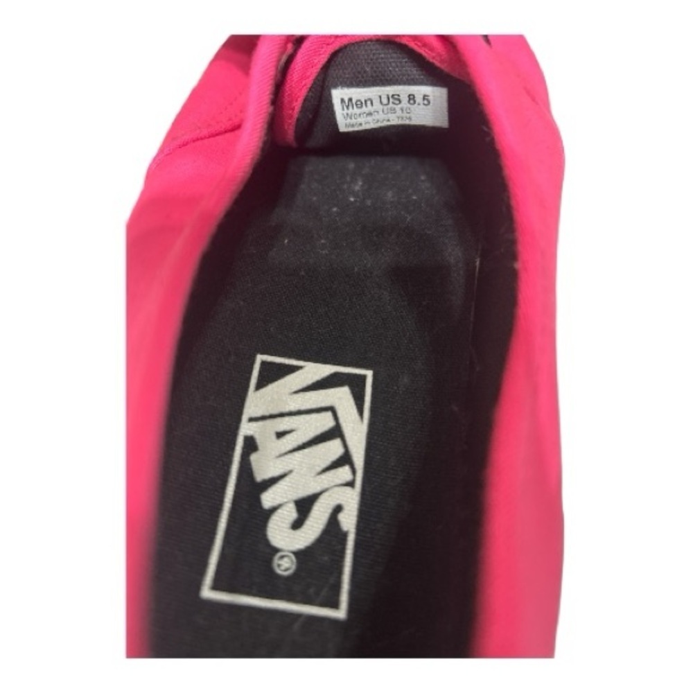 Vans, Vibrant Pink Lace-Up Sneakers - Picture 6 of 7